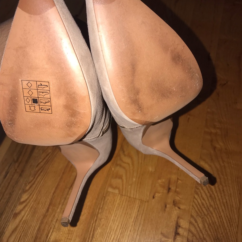 Michael Kors Blaine Suede Ankle Booties Heels - Picture 7 of 12